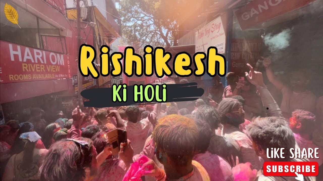 Holi in Rishikesh || Rishikesh ki holi || holi celebration 2024 || holi special video