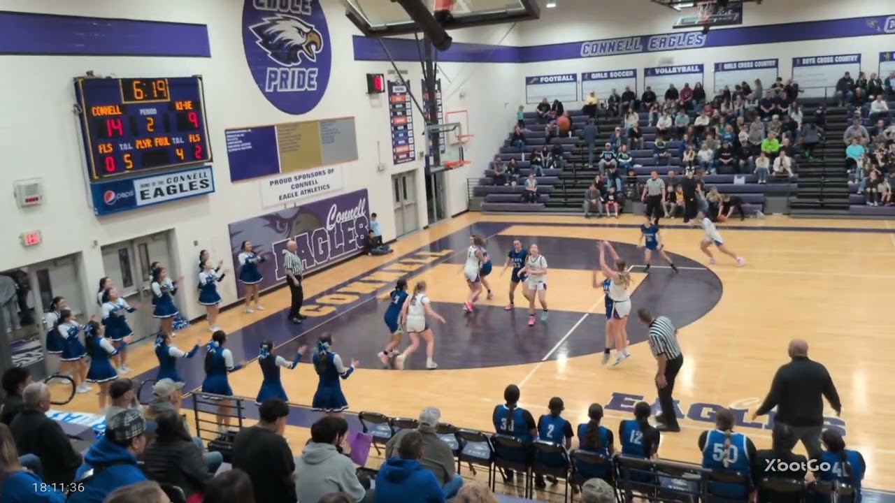 KiBe vs Connell girls basketball second quarter 2-6-26
