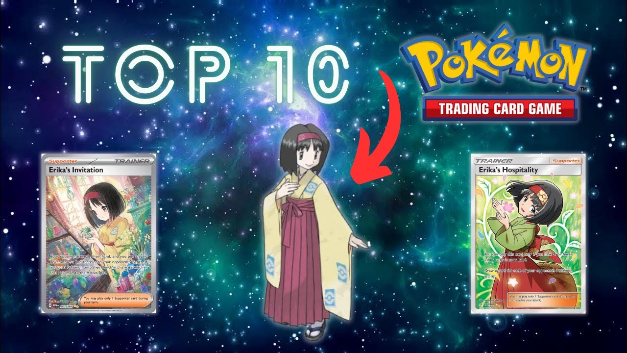 Top 10 RAREST Erika Pokemon Cards 🍃