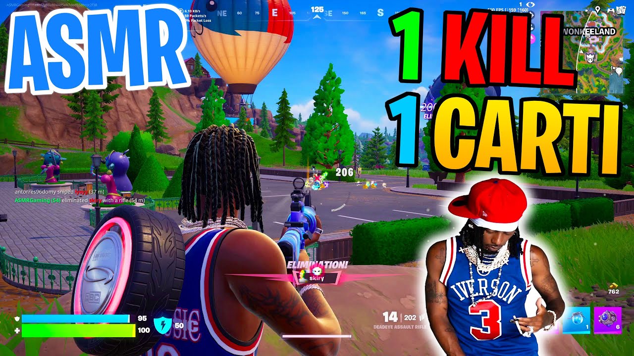 ASMR Gaming 😴 Fortnite 1 Kill = 1 Playboi Carti Adlib Mouth Sounds 🎮🎧 Controller Sounds + Whispers 💤