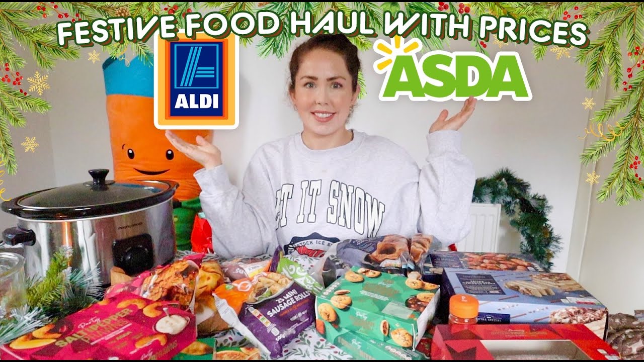 Праздничный набор продуктов от ALDI и ASDA с ценами | Бюджетный план питания на Рождество в Велик...