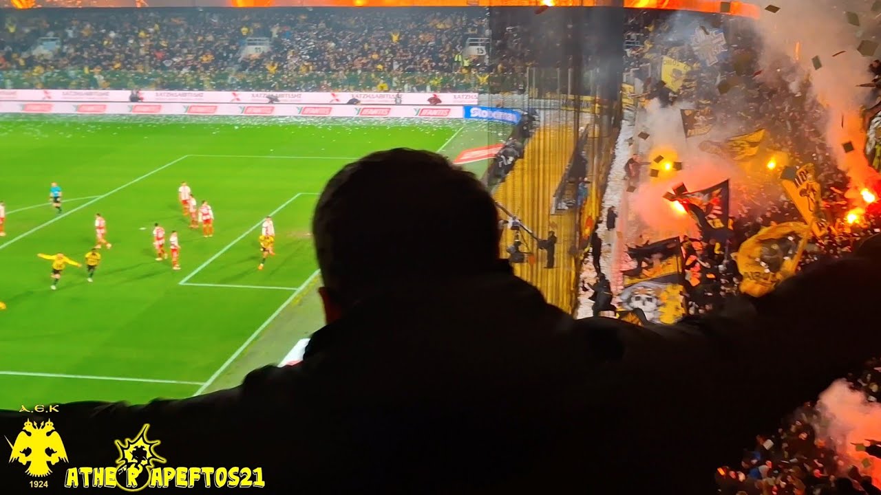 ΑΕΚ - ολυμπιακός 1-1 ~ Το Γκολ Του Βάργκα Και Η  Ευκαιρία Γιόβιτς Και Πινέδα Με Το Δοκάρι!