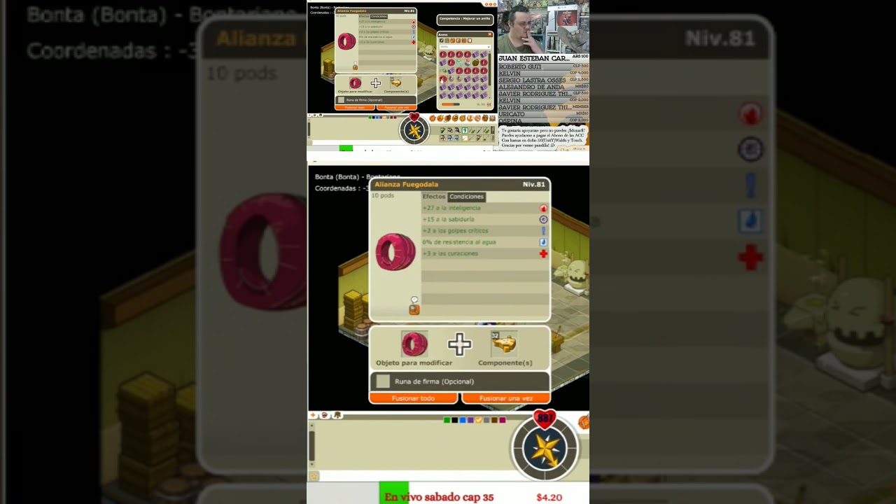 alianza fuegodala +1 ap exos ala virgil dofus retro dofus 1.29