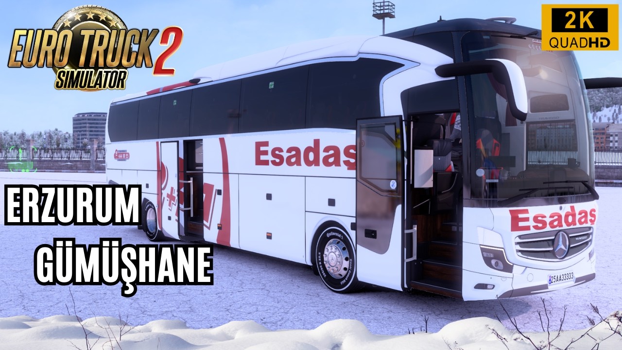 ERZURUM - GÜMÜŞHANE ~ KARLI SEFER - TRAVEGO 2023 - V1.58 TÜRKİYE- ETS 2