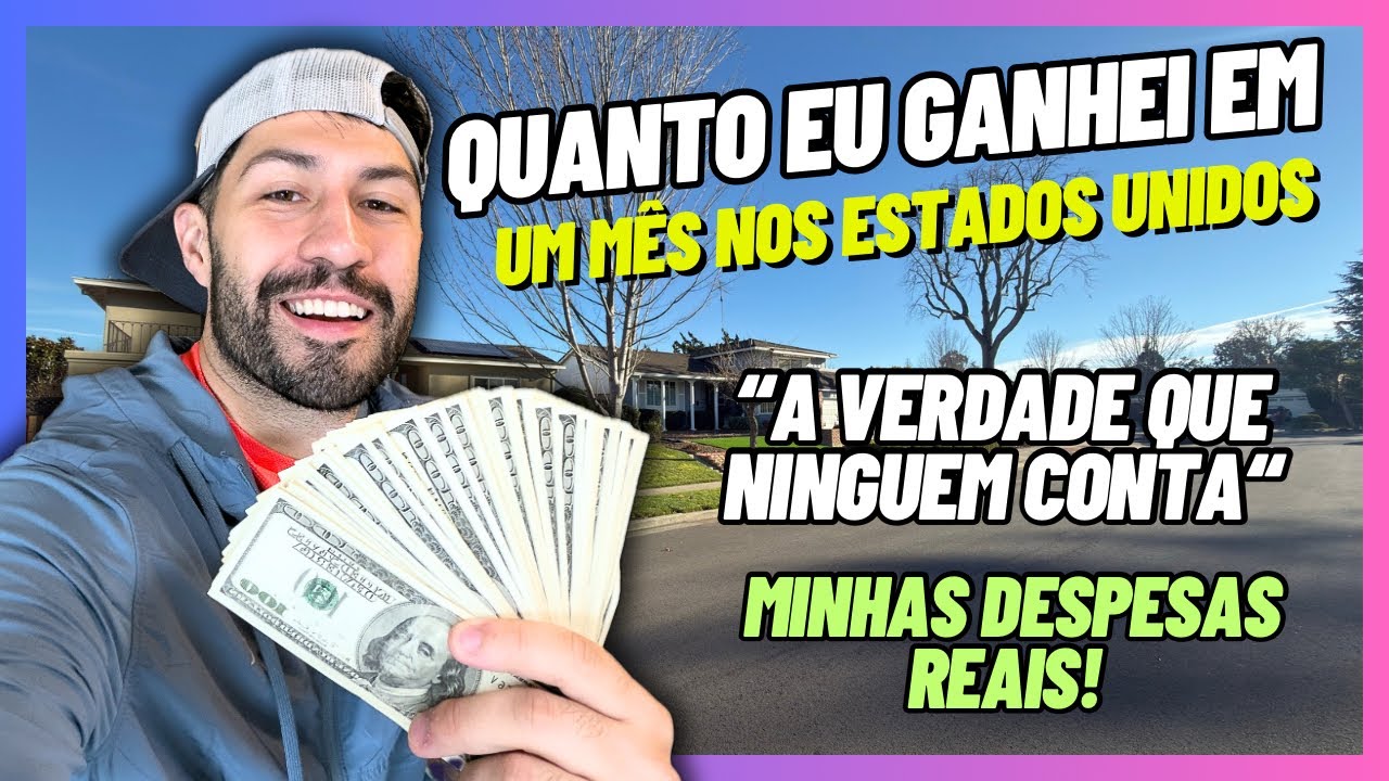 Custo de Vida nos Estados Unidos: Quanto Ganhei e Quanto Gastei