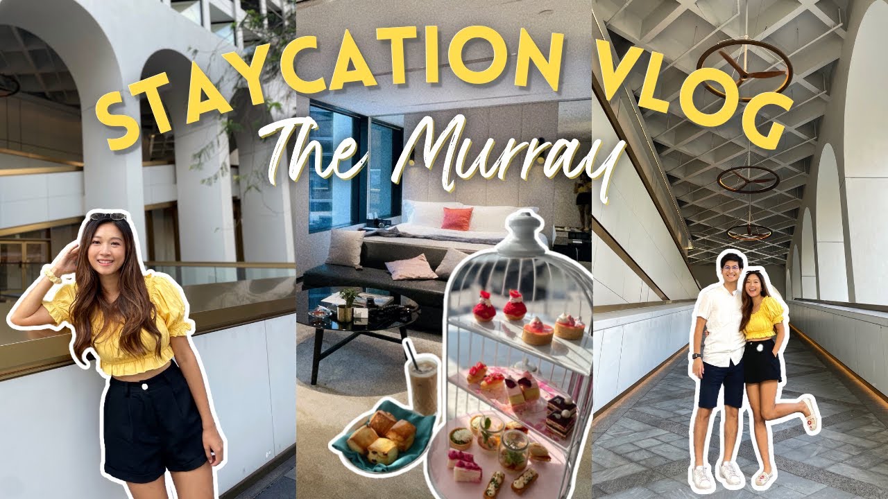 staycation vlog: THE MURRAY 美利酒店🥂 升級N1 Deluxe Room Tour💰 超美人氣打卡走廊📸 兩日一夜包三餐🍴 | 🥕HforHarriet