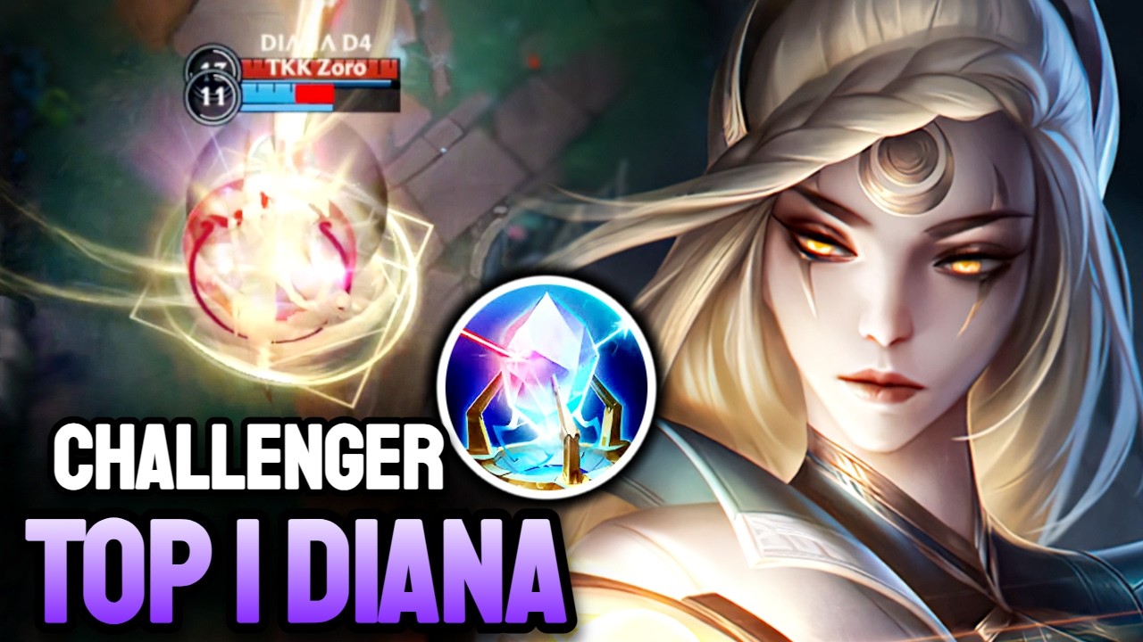 WILD RIFT DIANA - TOP 1 DIANA GAMEPLAY - CHALLENGER RANKED