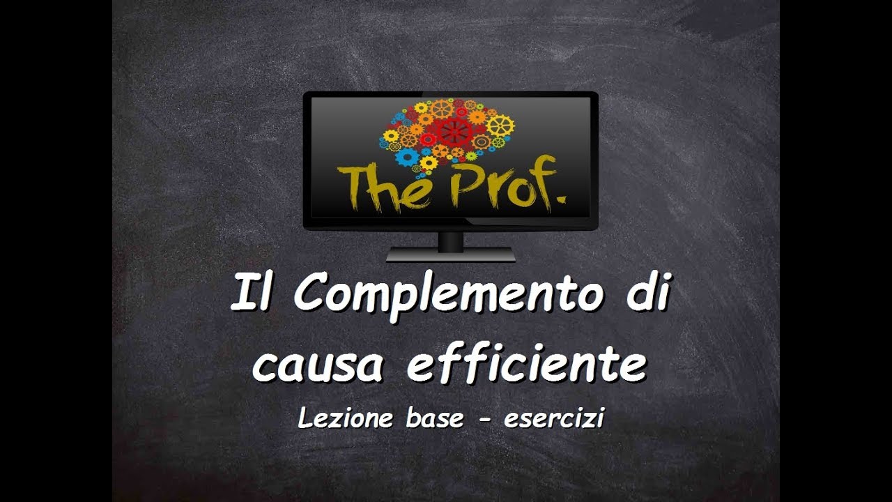 Analisi logica: Il Complemento di causa efficiente (esercizi)