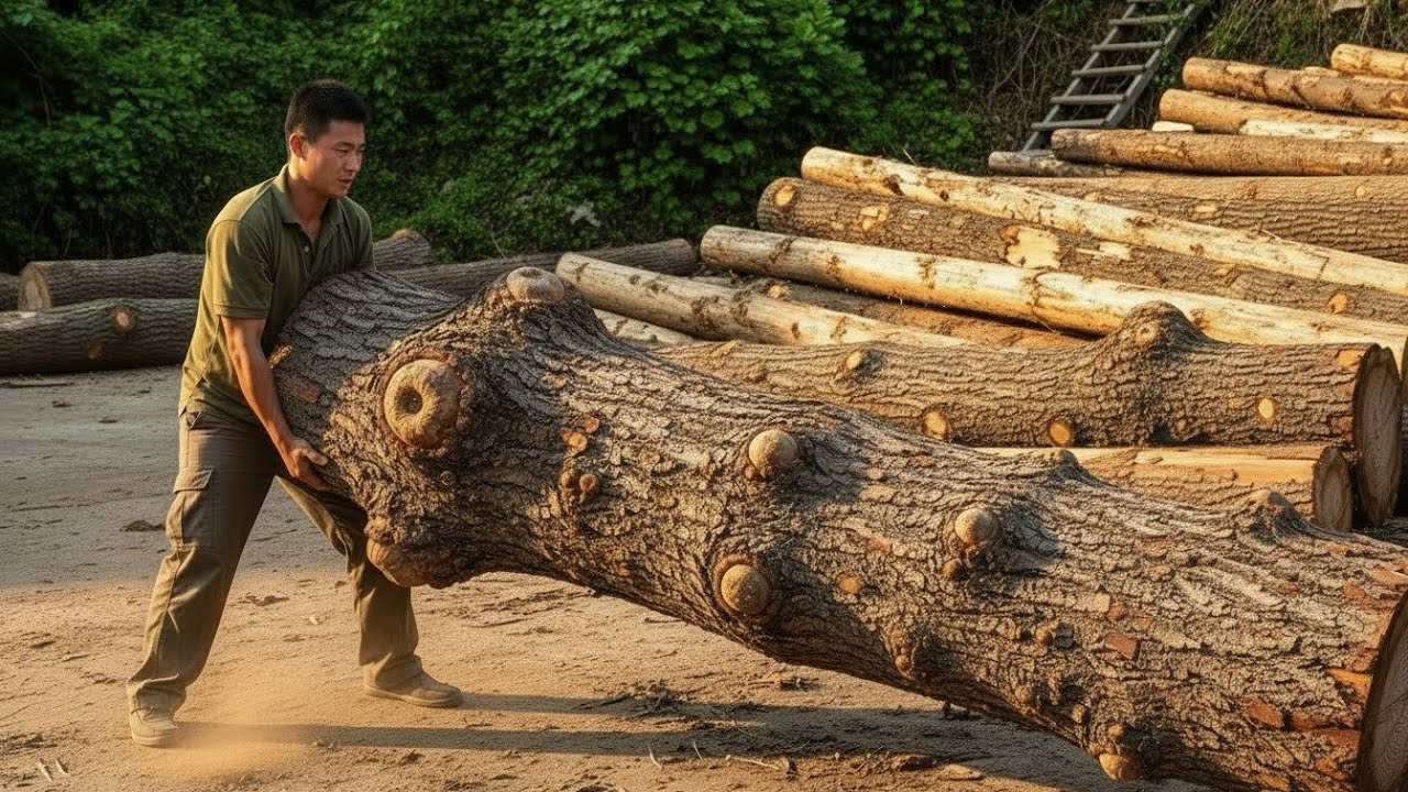 Amazing Woodworking With Giant Tree Trunk: Carpenters Did To Create A Masterpiece