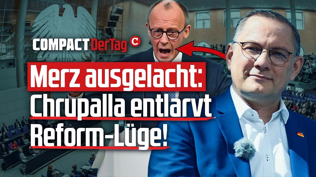 Merz ausgelacht: Chrupalla entlarvt Reform-L&uuml;ge!💥