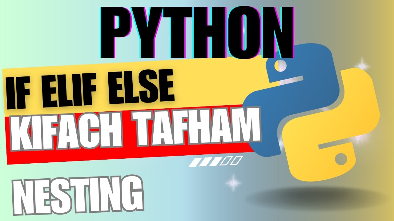  Learn Python #3: Conditional Logic, Logical Operators & Making a Pizza App​تعلم بايثون If Elif Else