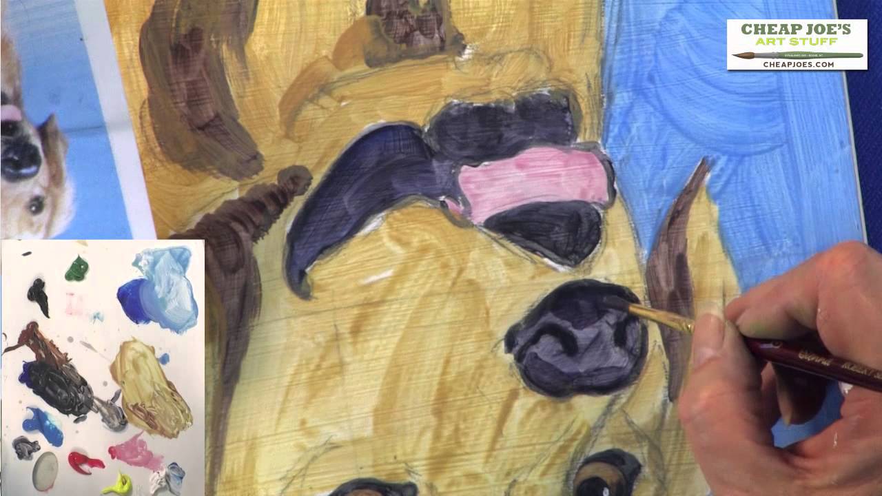 How to Paint a Dog in Acrylics with Artist Raney Rogers-Part 5