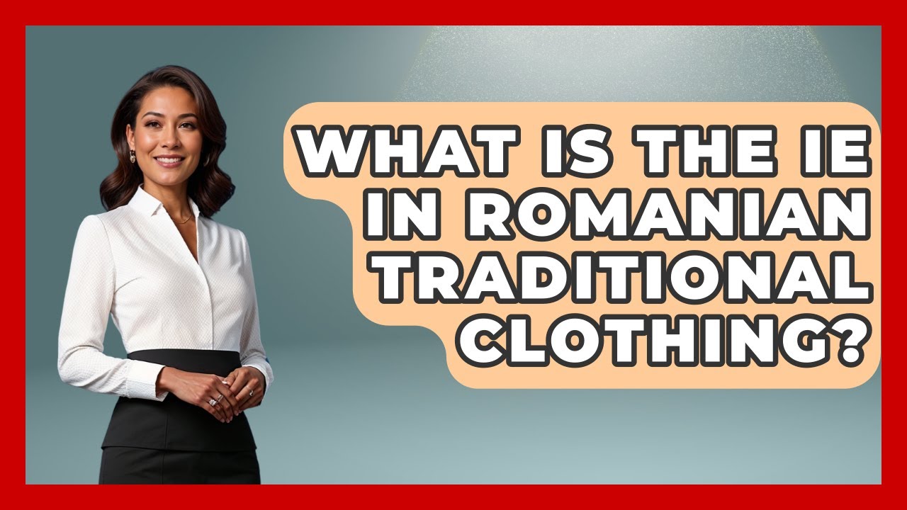 What Is The Ie In Romanian Traditional Clothing? - TalkingSoutheastEurope