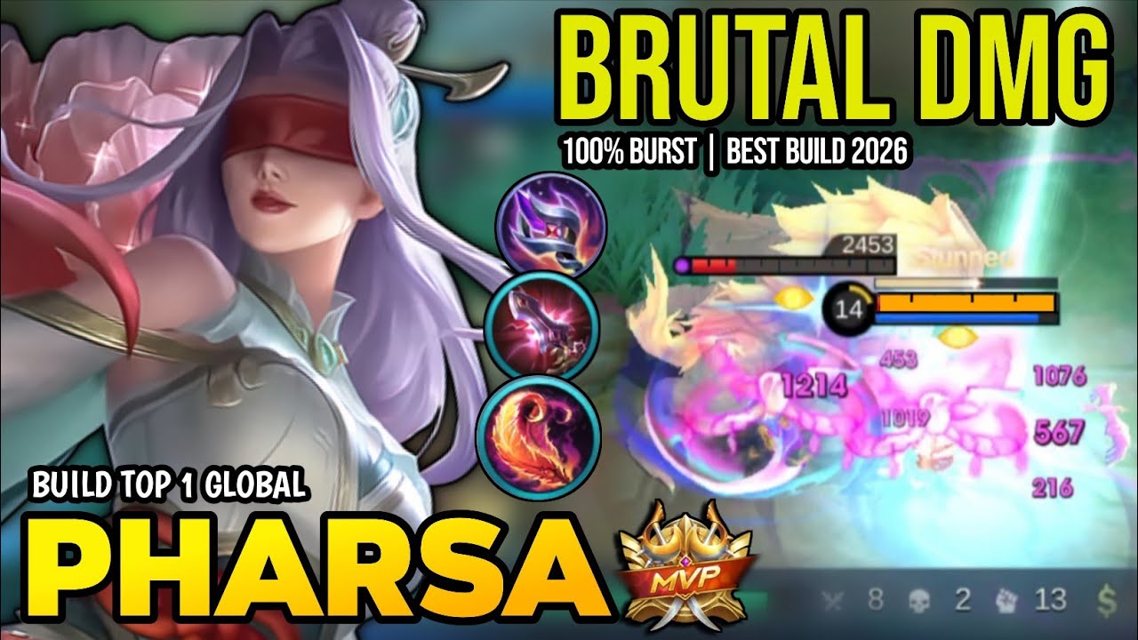PHARSA BEST BUILD 2026 | BUILD TOP 1 GLOBAL PHARSA GAMEPLAY | MOBILE LEGENDS✓
