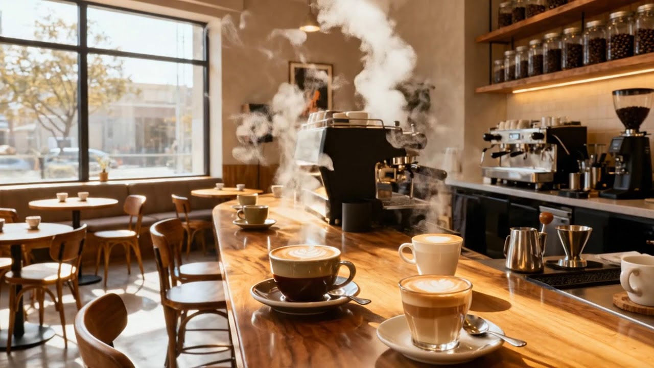 봄 재즈 바이브가 흐르는 커피하우스 ☕🌸🎶