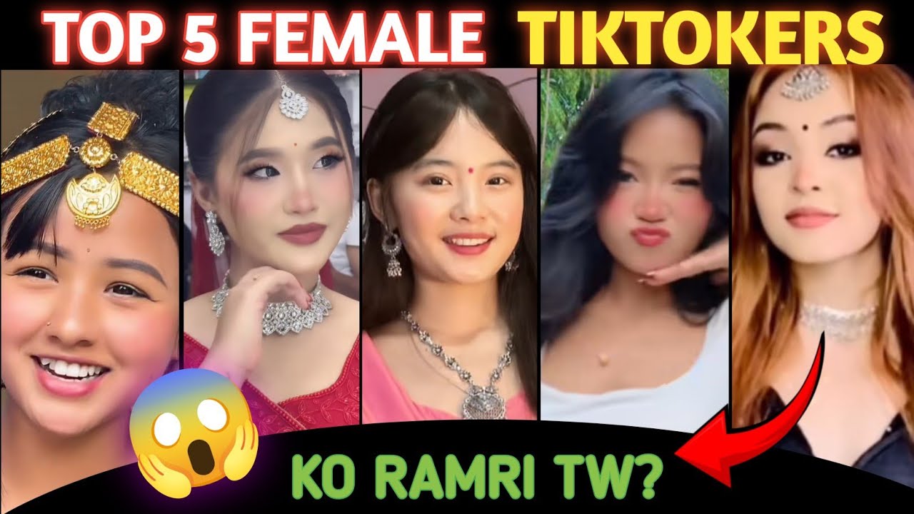 Top 5 Nepali Female TikTokers in 2025 🇳🇵 | को राम्री छन् त? 😍 || ListWrld