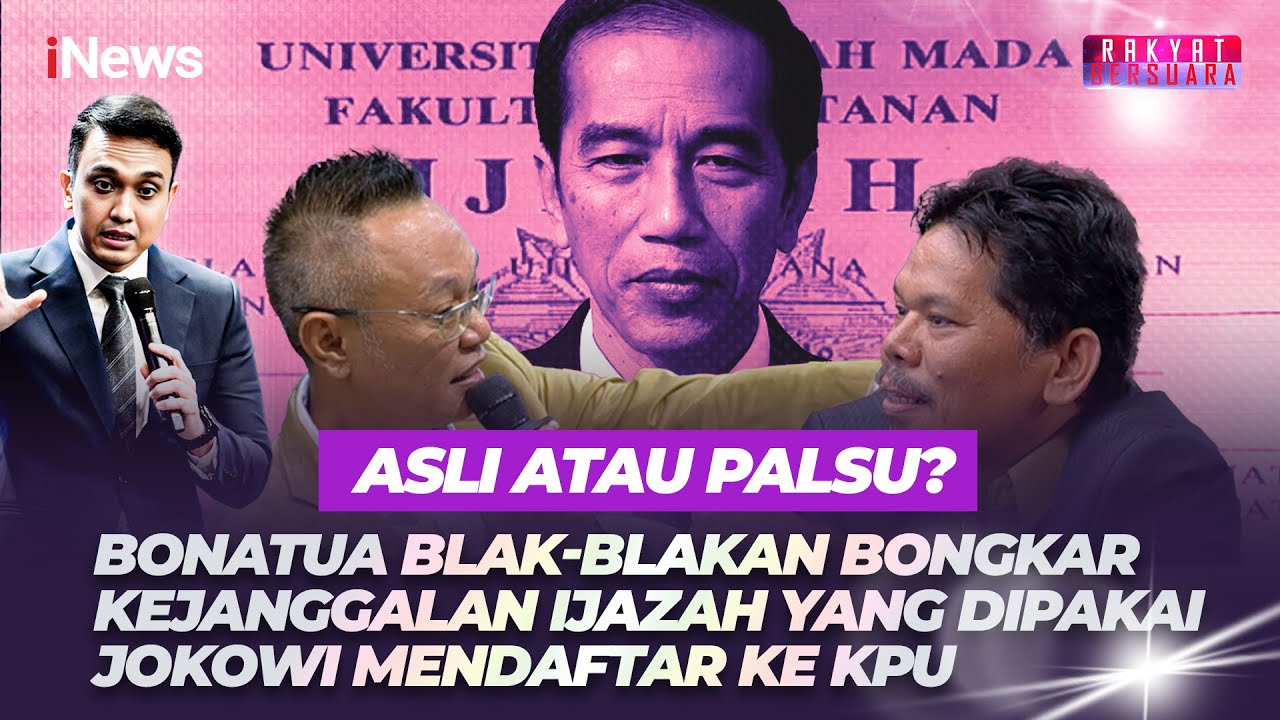 Bonatua Blak-blakan Bongkar Kejanggalan Ijazah yang Dipakai Jokowi Mendaftar ke KPU | Rakber (11/11)