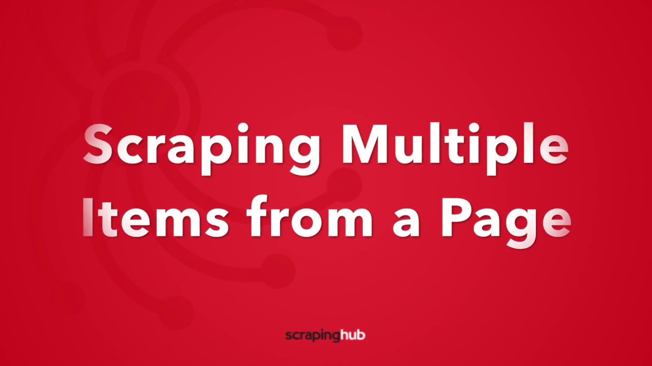 Scraping Multiple Items from a Page