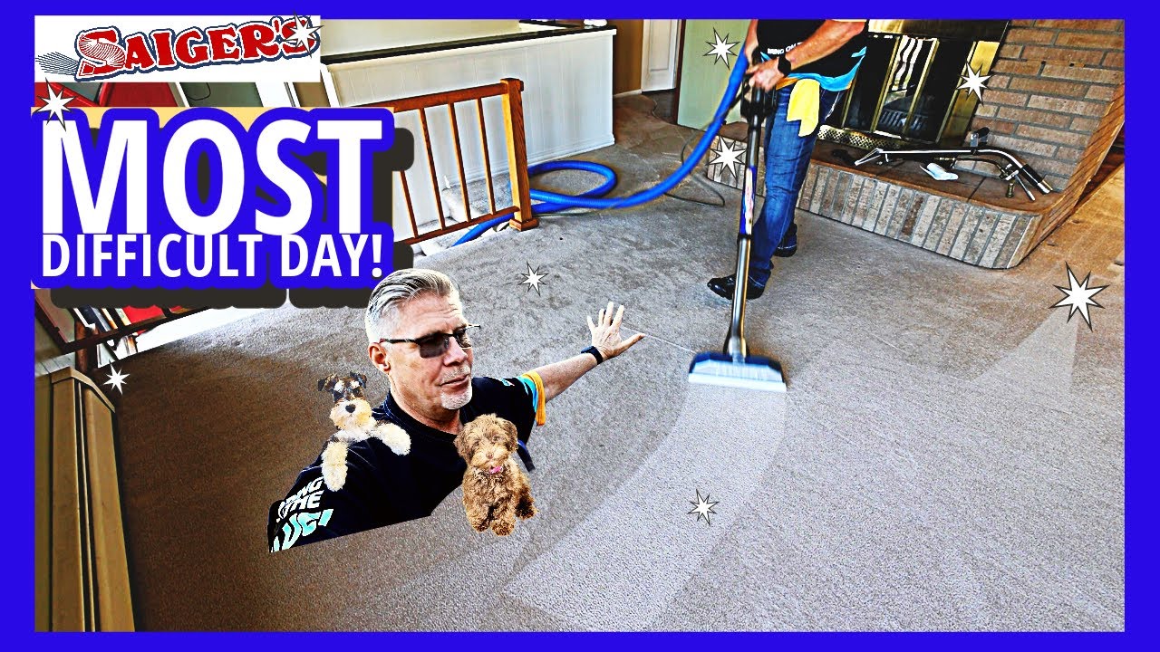 ONE of the MOST Difficult Days I Had to Clean Carpet!