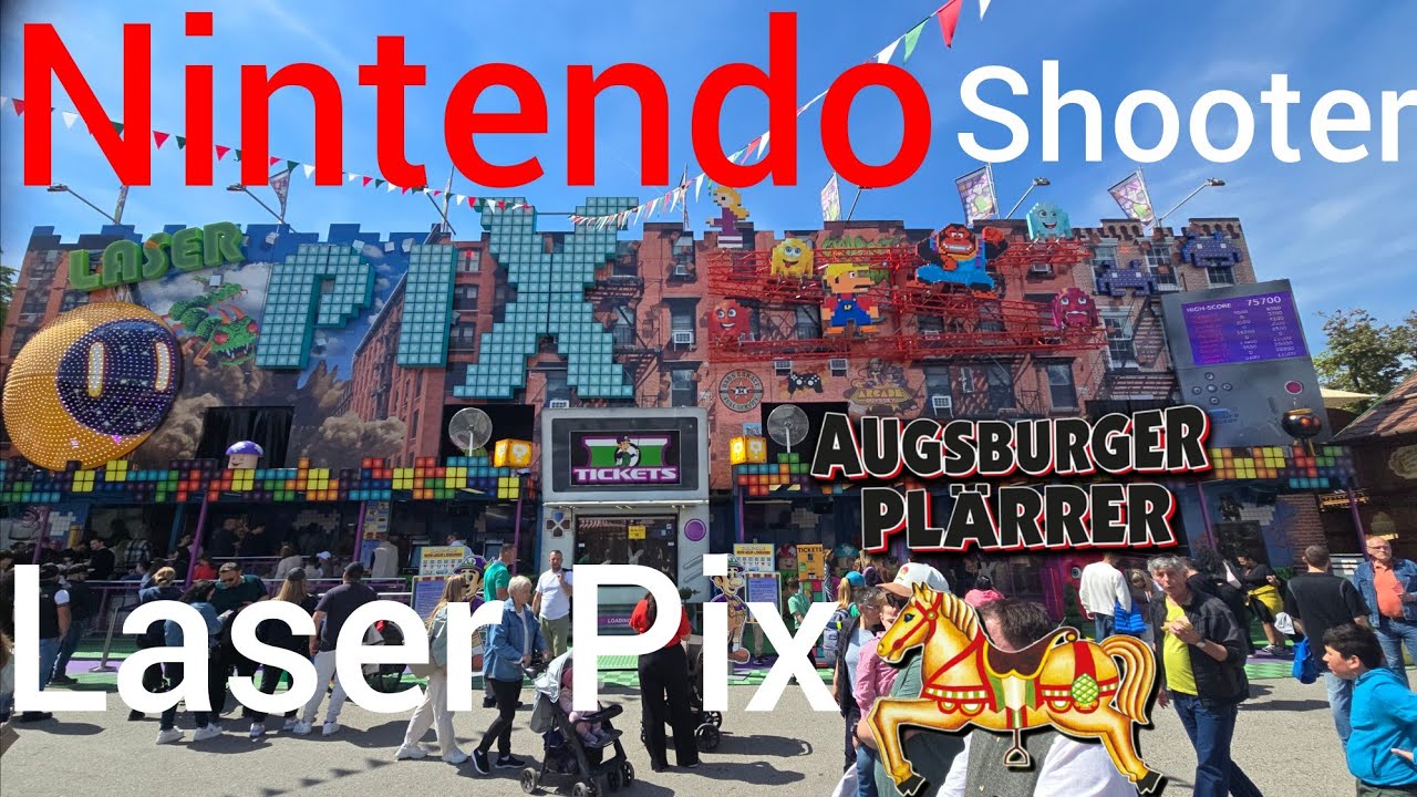 Laser Pix Jehn der interaktive Nintendo Darkride Pl&auml;rrer Augsburg 2025