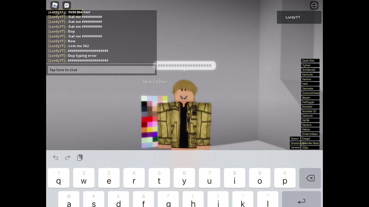 Roblox timelines | how to make Luke skywalker