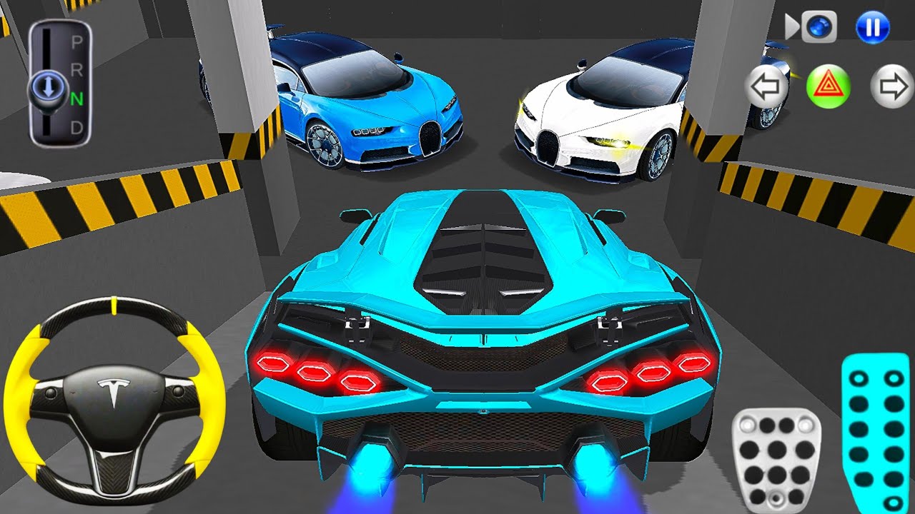 New Blue Lambo Car Stuck in Parking Garage | 3D Driving Class 2025 | Best Android Car Gameplay Video