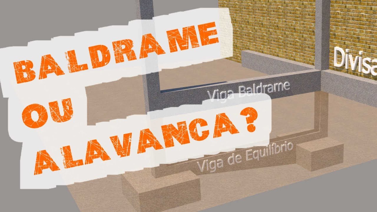 Viga baldrame ou viga alavanca?