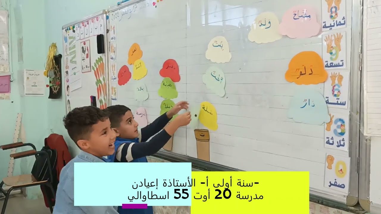 التعلم باللعب: استراتيجية المثلجات، إدماج الحرفين (التاء- والدال) السنة الأولى أ