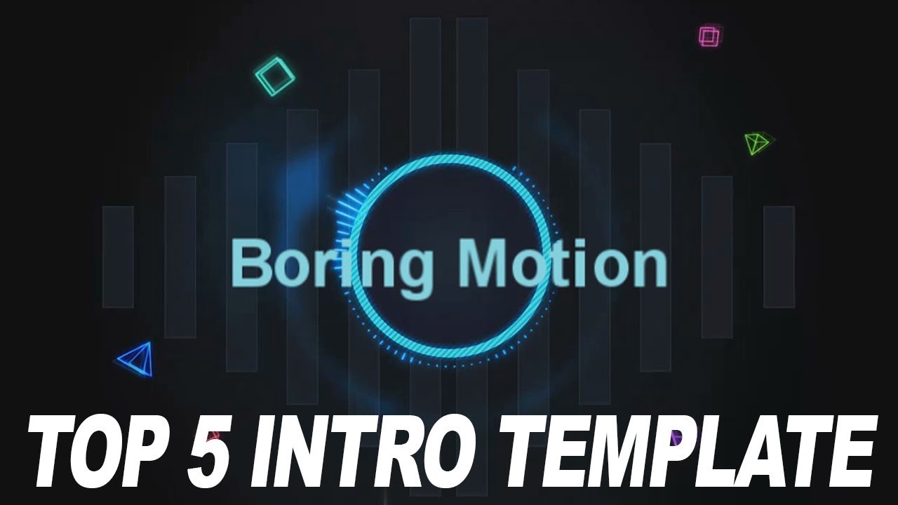Top 5 Best Free 2D Intro Template | Sony Vegas Templates #4