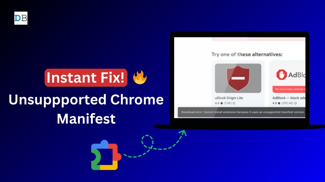 Unsupported Manifest Version in Chrome? uBlock Origin | 100% Fix (Fast & Easy) 🚀