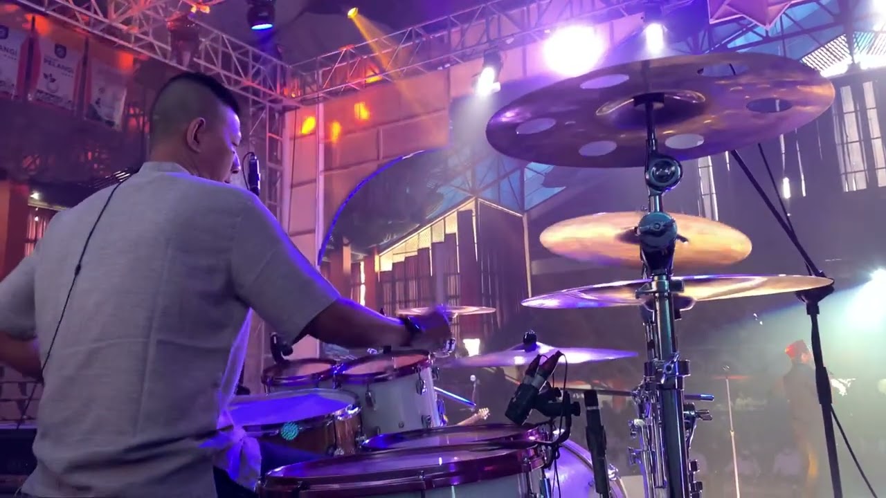 Drum cam “Dengan Nafasmu” New version 2022..Ungu Live Halal Bihalal PKT (Pupuk Kaltim) Bontang….