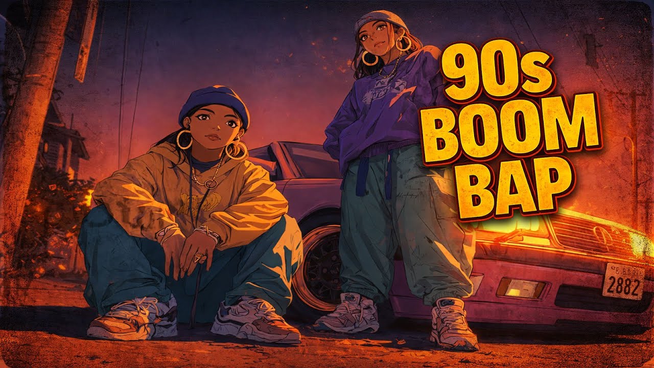 90s Boom Bap Lofi Mix – Queens 1996 | Old School Night Ride