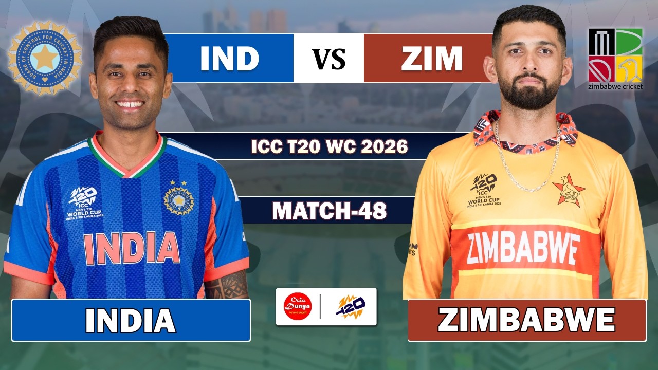 🔴LIVE: India vs Zimbabwe, 48th T20 | Live Cricket match Today • IND vs ZIM Match Commentary IND BAT