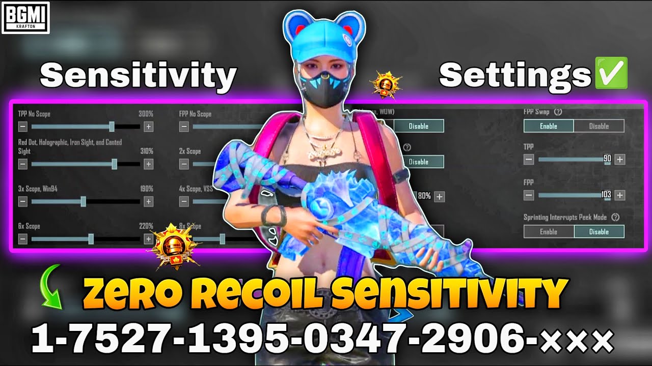 BEST SENSITIVITY FOR BGMI SCOPE ON GYRO | ZERO RECOIL SENSITIVITY FOR ANDROID DEVICES