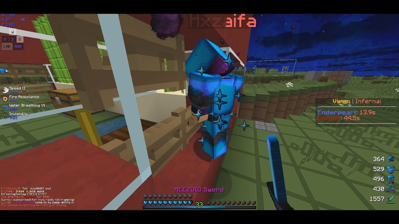 THE FIRST INFERNAL SOTW (2 RAIDABLE FACTIONS) & MeeZoidv3 Pack Release | Minecraft HCF