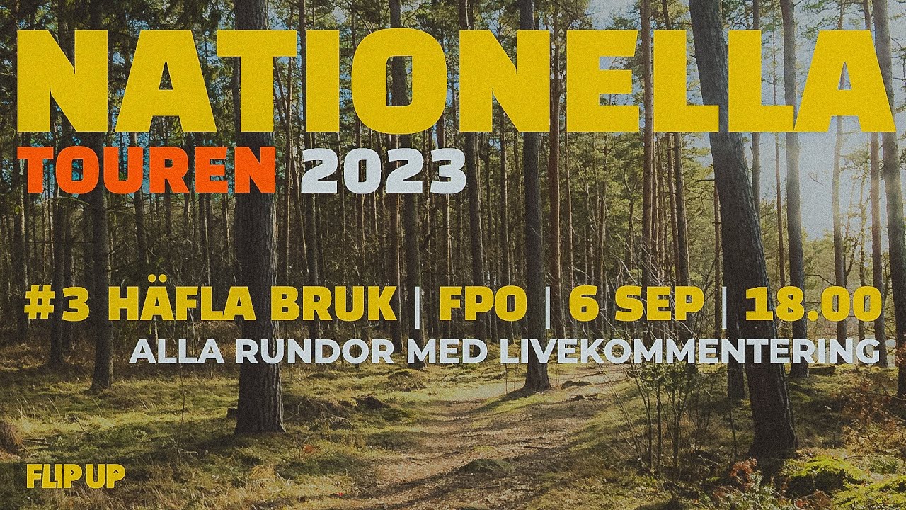 Discgolf live: Nationella Touren på Häfla bruk 2023