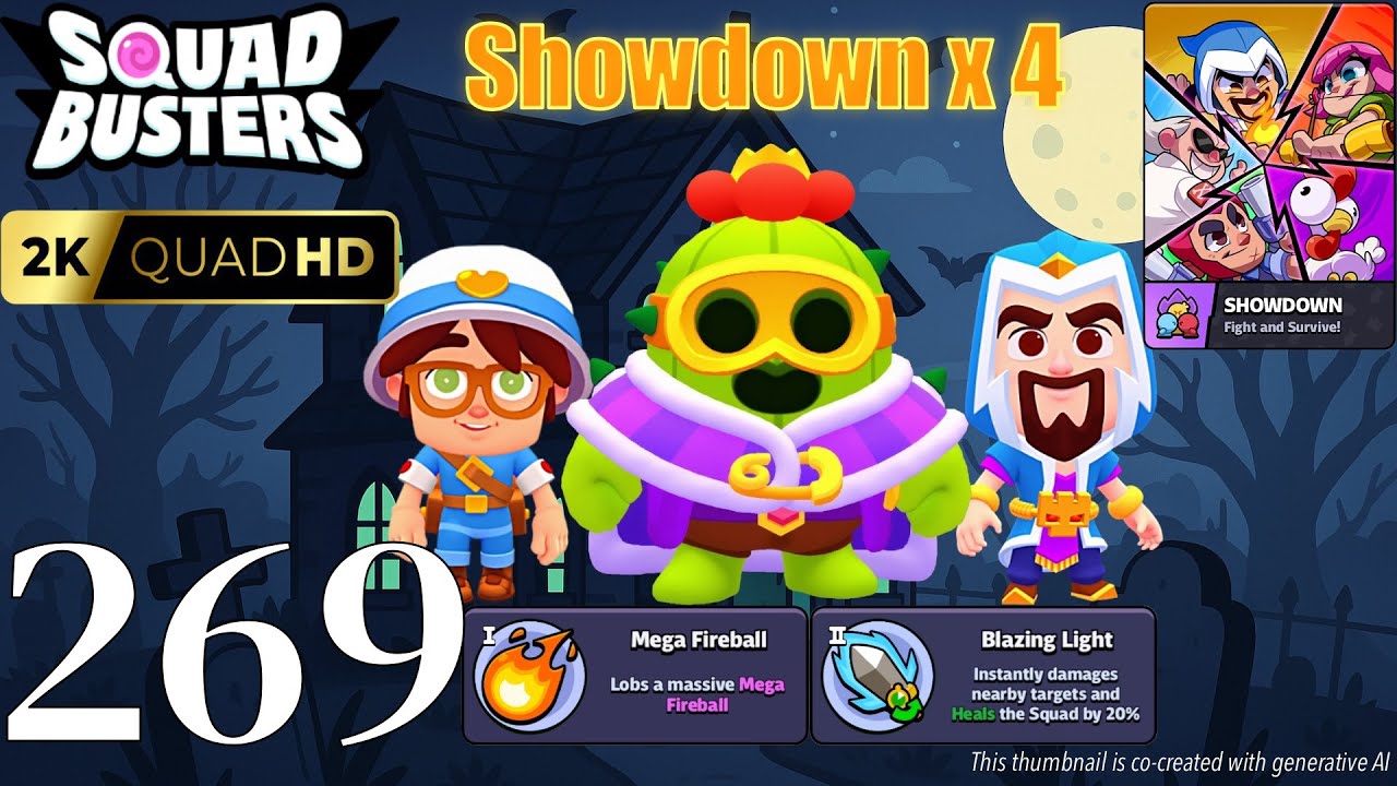 Squad Busters - Walkthrough Gameplay Part 269 - Spike, Medic, Wizard - Showdown x 4