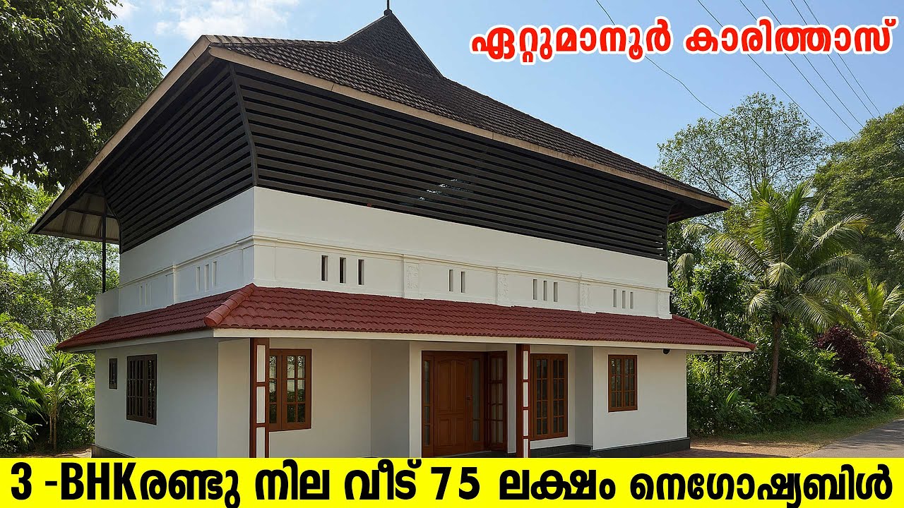 No 2010A   3BHK House for Sale in Ettumanoor, Kottayam |  #caritashospital #houseforsale #pala