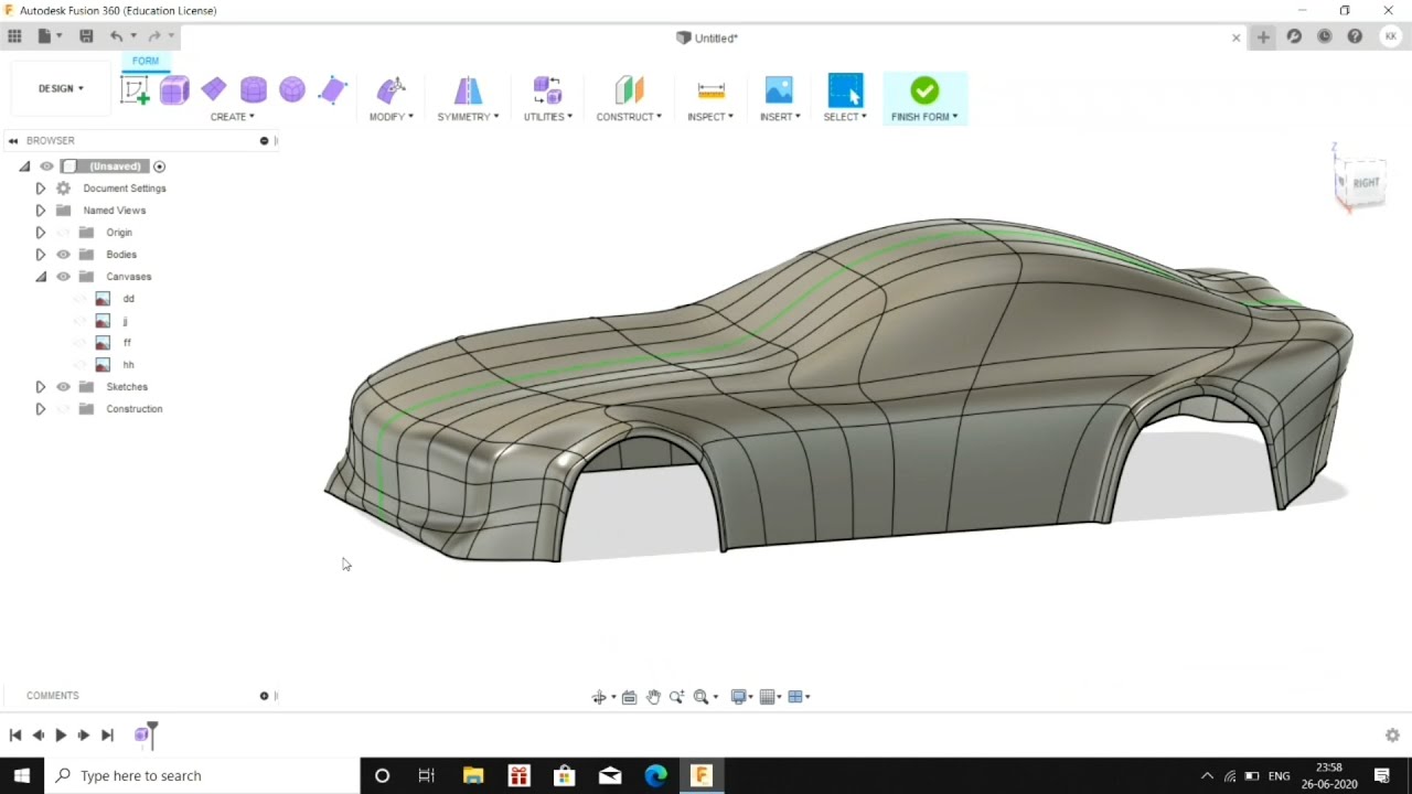 Mercedes AMG gtr: Model making using autodesk fusion 360(modeling and fusion rendering)