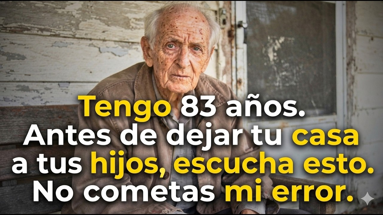 Tengo 83 años. Antes de dejar tu casa a tus hijos, escucha esto. No cometas mi error.