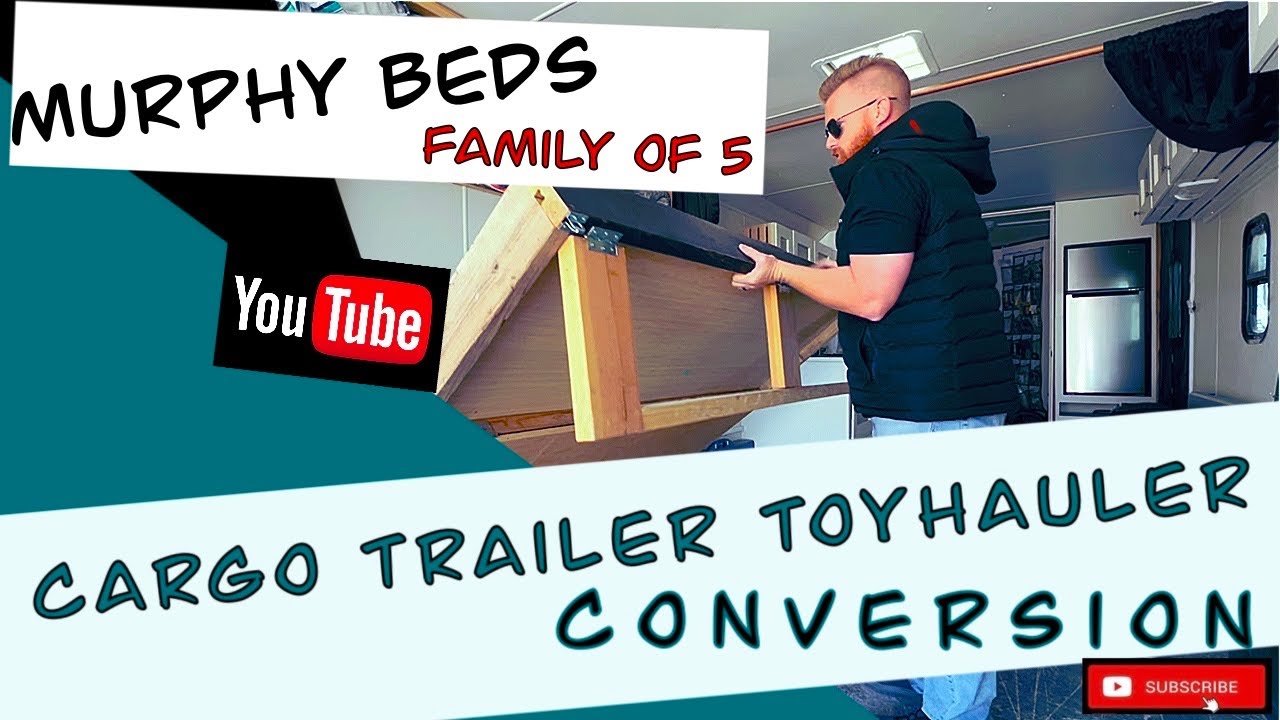 Cargo Trailer Conversion - Murphy Beds for the Whole Family!