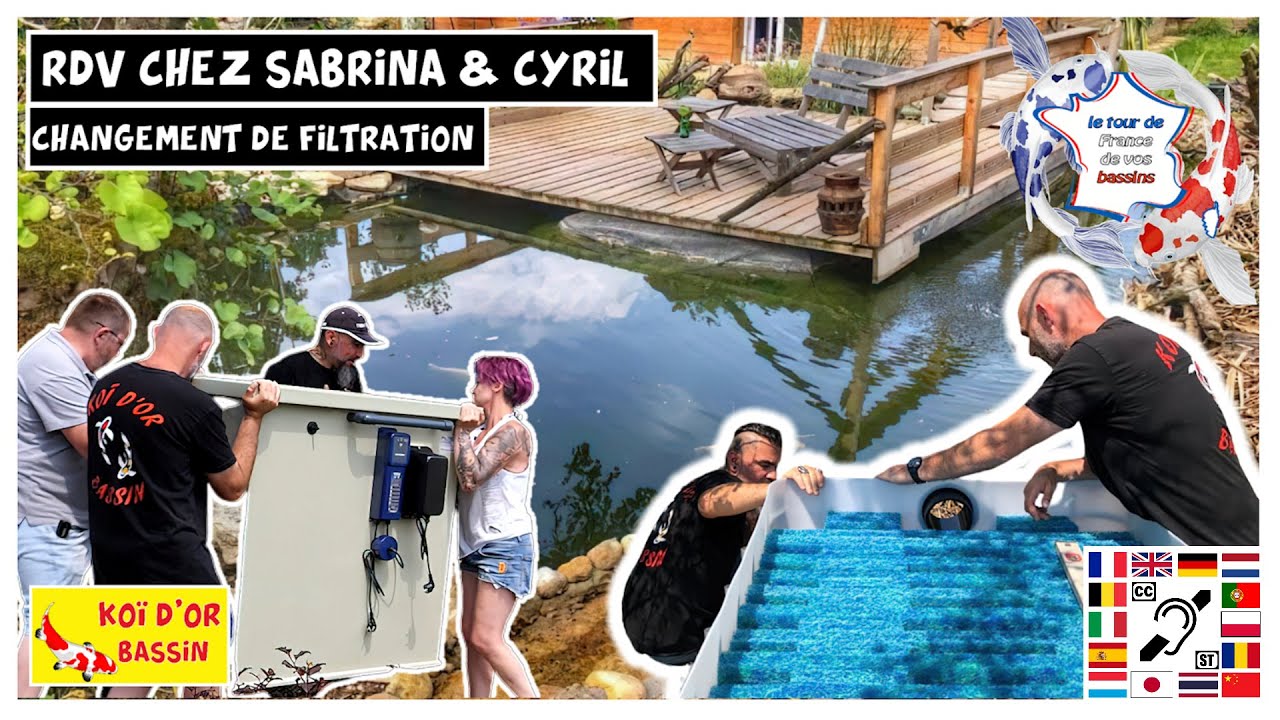 bassin de Sabrina & Cyril - installation d'un combi next Filtreau  changement de filtration (bassin)