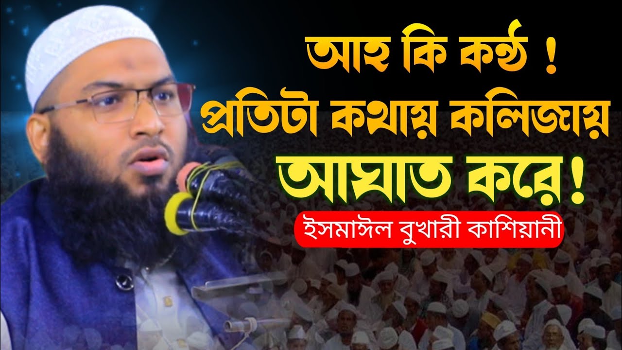 আহ কি কন্ঠ ! প্রতিটা কথায় কলিজায় আঘাত করে! ইসমাঈল বুখারী কাশিয়ানী!Ismail Bukhari Kashiani New Waz