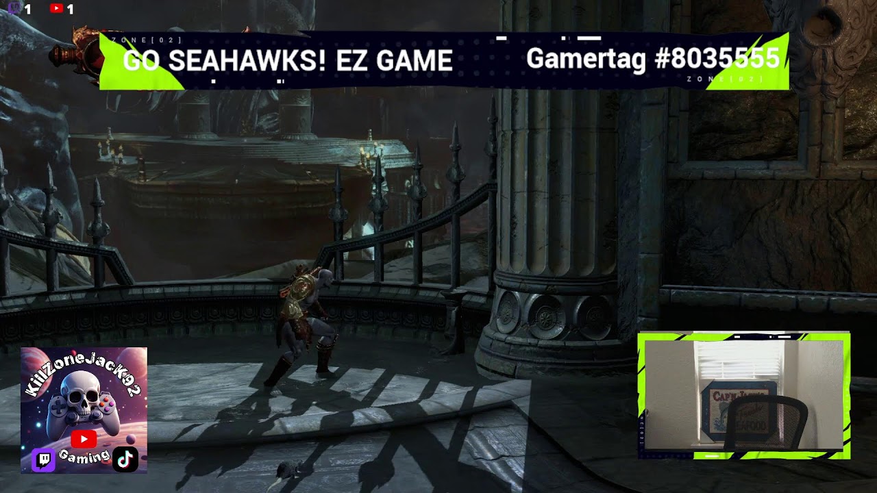 Playing God of war III on hard level. Kicking back  #live #godofwar3