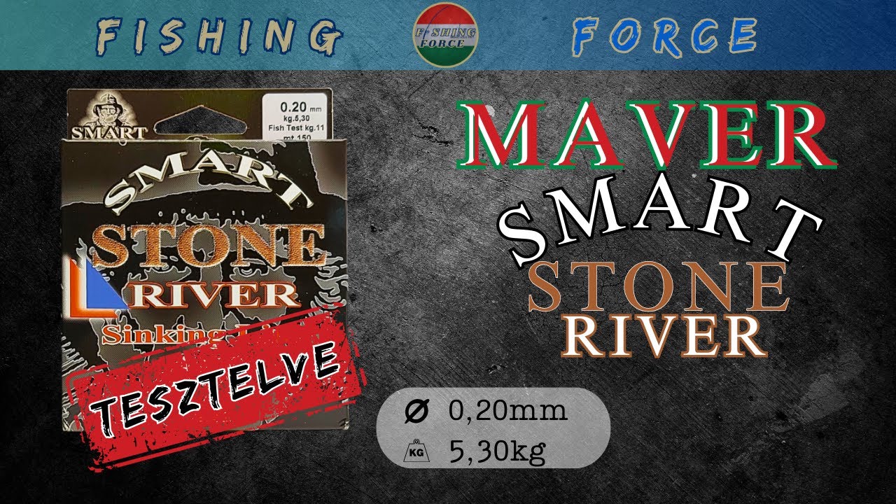 Maver Smart Stone River 0,20mm monofil horgász zsinór teszt #horgászat #maver #monofilzsinór