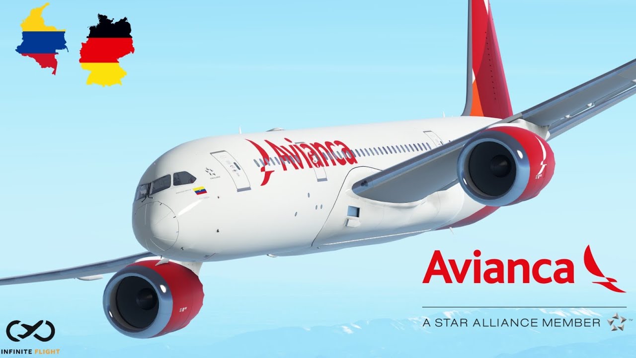 Infinite flight | Munich(MUC) To Bogotá(BOG) | B787-8 | Avianca