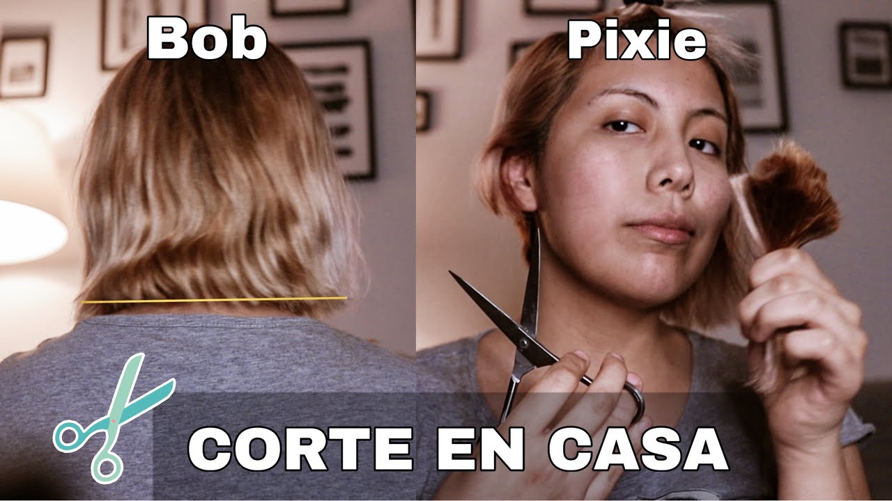 ✂️ Como me corto el pelo en casa  [Bob y Pixie]  💇🏼‍♀️