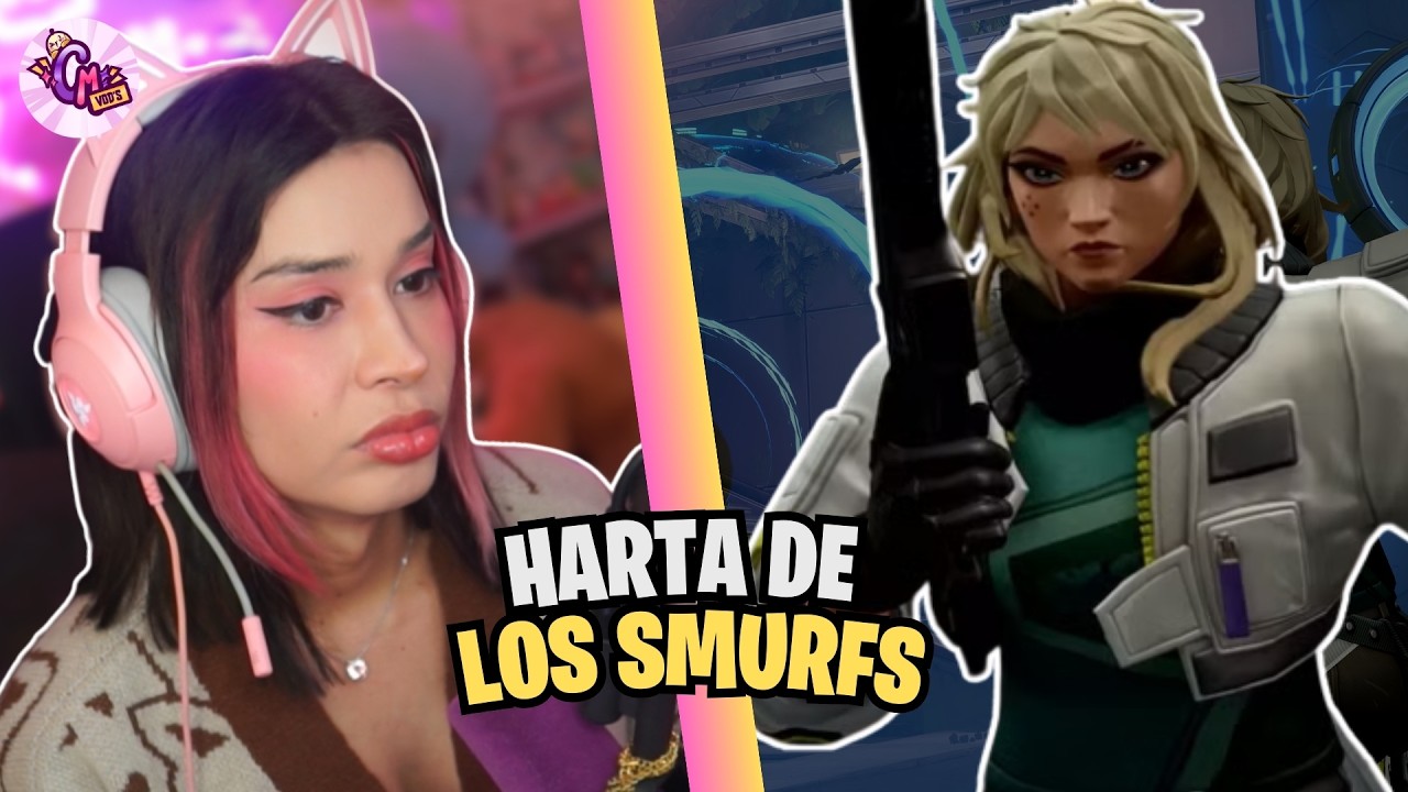 HARTA DE LOS SMURFS 😒 / CRYSTAL MOLLY JUEGA VALORANT CON AMIGOS