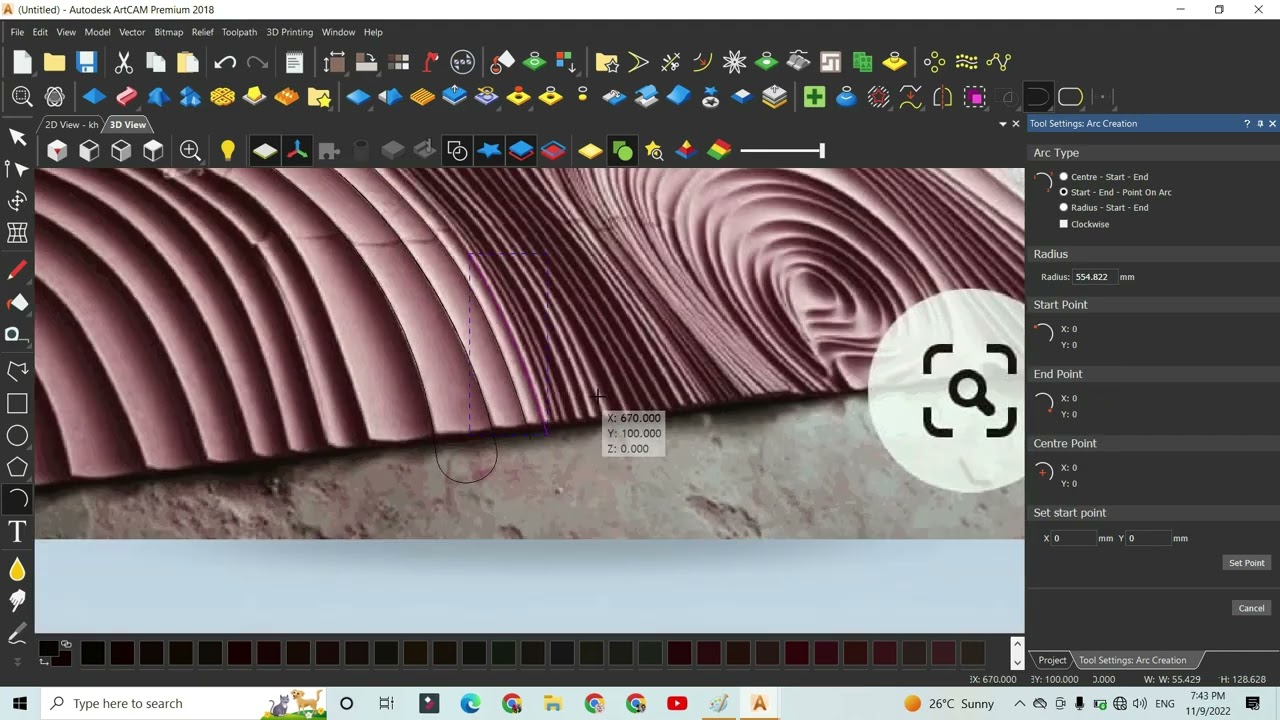 How to make Wall Texture in Artcam from Tilted Image