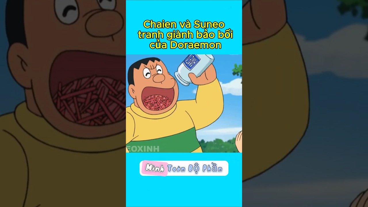 Chaien v&agrave; Suneo tranh gi&agrave;nh bảo bối của Doraemon #chiheoxinh #doraemon #nobita